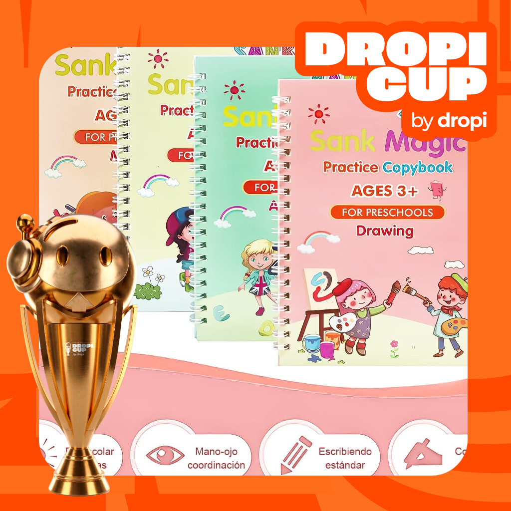 DROPI CUP-SET DE 4 LIBROS
